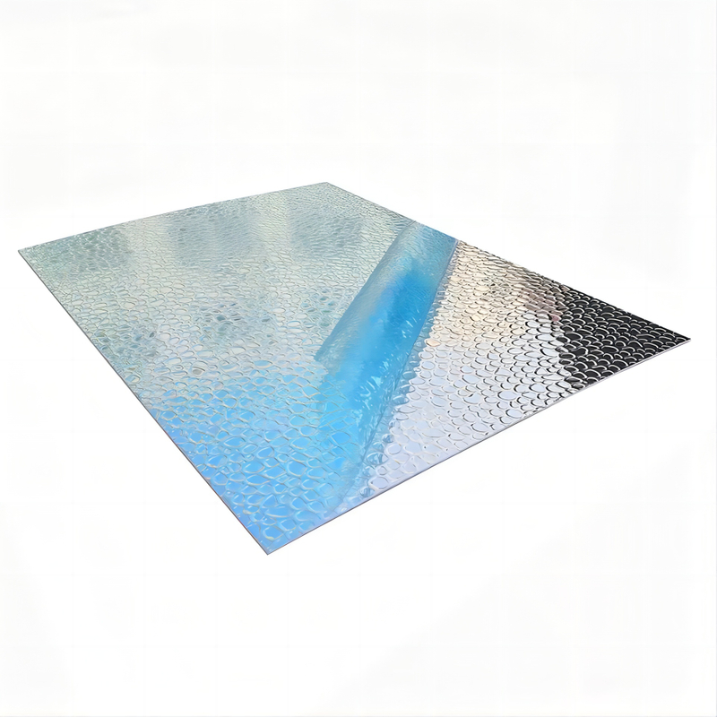 Stucwerk aluminium plaat 