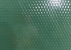 Groene aluminiumplaat met reli&euml;f 