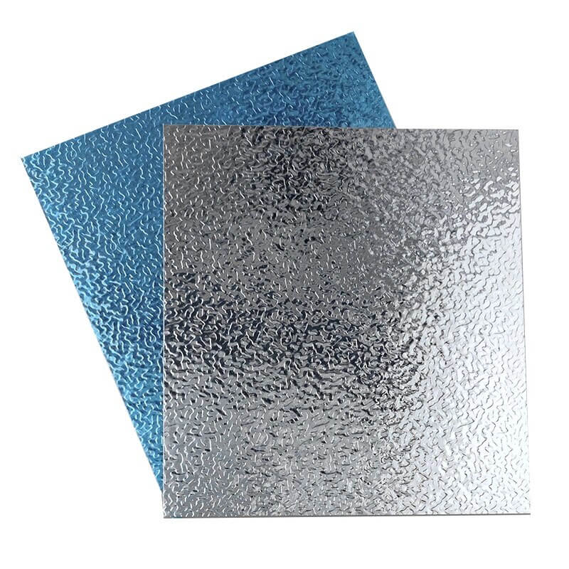 Feuille d'aluminium peau d'orange 