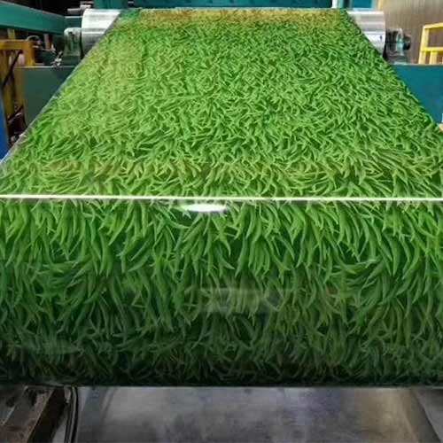 Алуминиумска легура 3005 Дизајниран модел, насликан алуминиумски калем што се користи за декорација на надворешноста на зградата