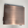AA1060 1.3mm/1250mm Antique Bronze Brushed Curtain Wall Aluminum Panel para sa Exterior Wall Dekorasyon