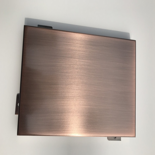 AA1060 1,3 mm/1250 mm Panel de aluminio de pared cortina cepillado de bronce antiguo para decoraci&oacute;n de paredes exteriores