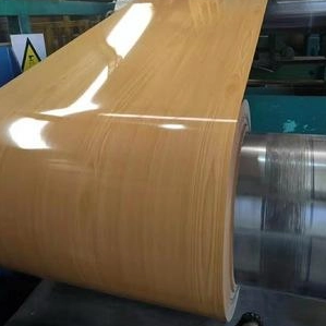 Alloy 3003 H24 Wood Designed Pattern Coating Aluminum Coil 24Ga X 48Inch Prepainted Aluminum Sheet Para sa Building Facades