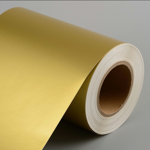 Caja de regalo AA8011 con papel de aluminio mate personalizado dorado de 0,1 mm/900 mm