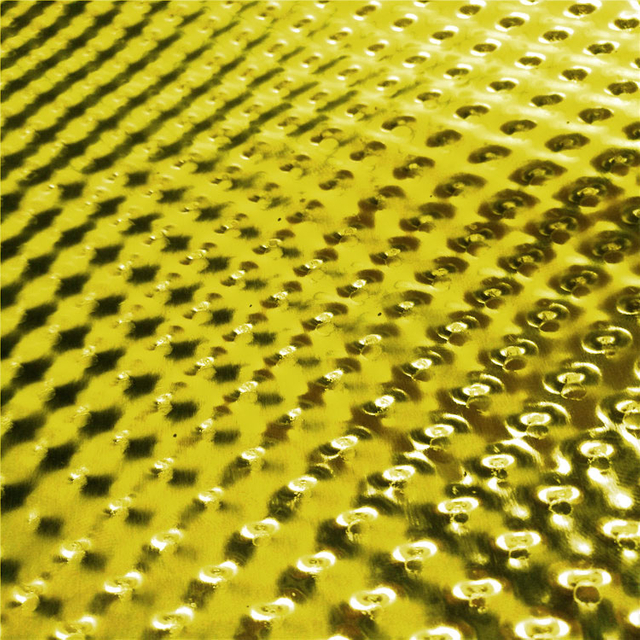 Obojeni polukružni reljefni aluminijski lim