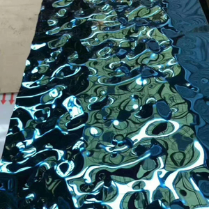 Foglio di alluminio goffrato rivestito di colore con texture a ondulazione dell'acqua