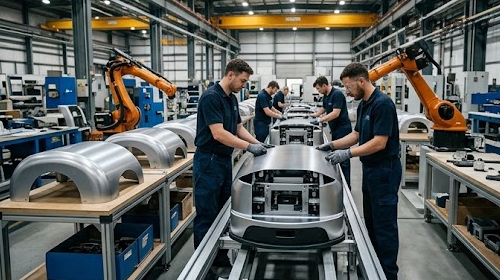  Odporna na uderzenia powłoka wstępna 5052 Krąg aluminiowy |T-Bend OT Elastyczna powierzchnia do skorup robot&oacute;w mobilnych 