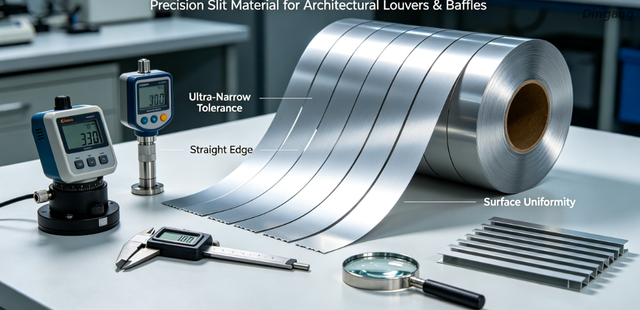  Strixxa tal-Aluminju Miksija Ultra-Dejqa | Materjal Slit ta 'preċiżjoni għal Louvers & Baffles Arkitettoniċi 