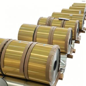 Foglio di alluminio 8011 H22 0,095 mm * 685 mm per contenitori per alimenti | Termosaldatura Laccata Oro - Foil Aluminio