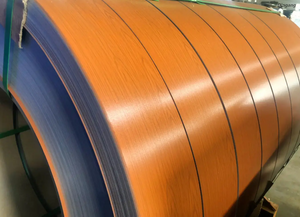 3003 H24 Striscia di alluminio con rivestimento colorato in venatura del legno per finestre per persiane