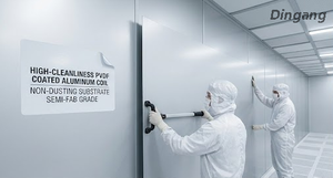  Zeer zuivere aluminium spoel met PVDF-coating | Stofvrij substraat voor halfgeleiderfabrieken 