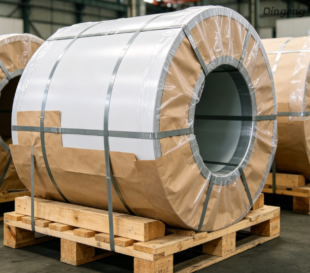 AA3005 H22 Bobina de aluminiu acoperită cu culoare de 0,5 mm (uși, ferestre și pereți despărțitori)