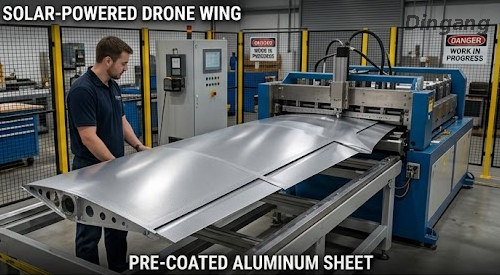  Cewka aluminiowa powlekana na dużych wysokościach, odporna na promieniowanie UV | Niedegradujące wykończenie skrzydeł dron&oacute;w zasilanych energią słoneczną 