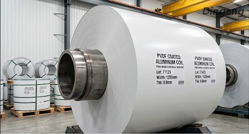 H&oslash;jtryksvaskebestandig PVDF-belagt aluminiumsspole til f&oslash;devareforarbejdningsanl&aelig;g
