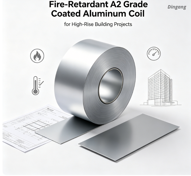 Fire-Retardant A2 Grad Beschichtete Aluminiumspiral fir High-Rise Building Projeten