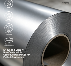 EN 13501-1 Klasa A1 Niepalna wężownica aluminiowa powlekana do infrastruktury publicznej