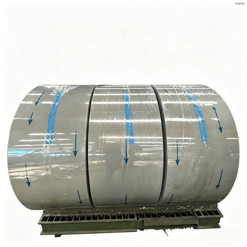 Bobina de aluminio recubierta de color de calibre personalizado para canal de bajada de lluvia