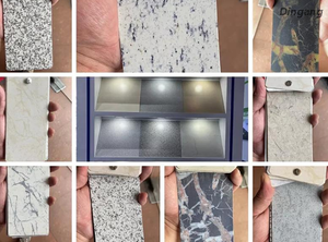 Aluminijasta tuljava z marmornim zaključkom in aluminij s prevleko iz kamnitega zrna