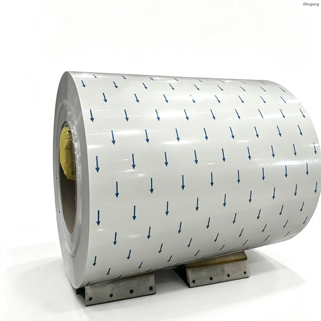 Rolă din aluminiu 3003-H24 PVDF alb prevopsit cu folie de protecție