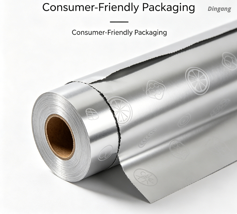 Fojl tal-Aluminju Stampat Easy-Tear għal Ippakkjar favur il-Konsumatur