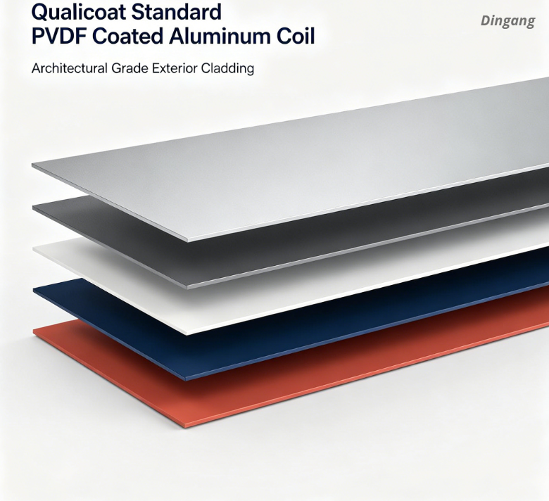 Qualicoat Standardowa cewka aluminiowa powlekana PVDF | Okładzina zewnętrzna klasy architektonicznej