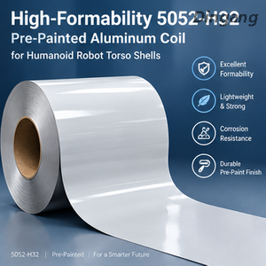 High-Formability 5052-H32 Pre-Painted Aluminium Coil fir Humanoid Roboter Torso Shells