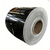 Bobina de aluminiu acoperită cu negru RAL 9005 pentru foi de acoperiș cu &icirc;mbinare &icirc;n picioare, grosime 0,4 mm - 1,0 mm